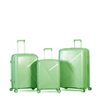 Milano Pyramid 3-piece luggage set in Green