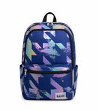 Bank Move backpack in Navy multi-color print