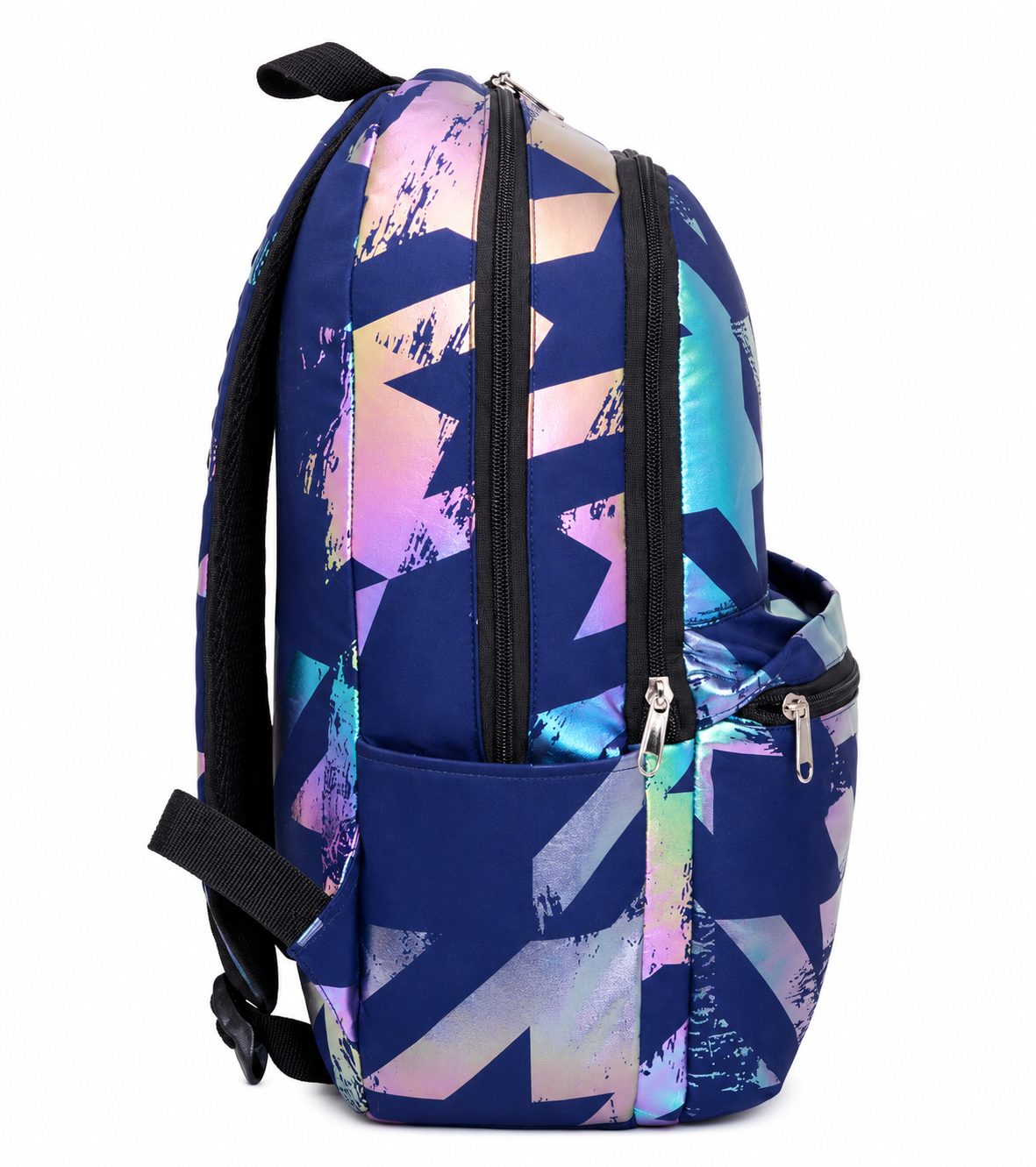 Bank Move backpack in Navy multi-color print