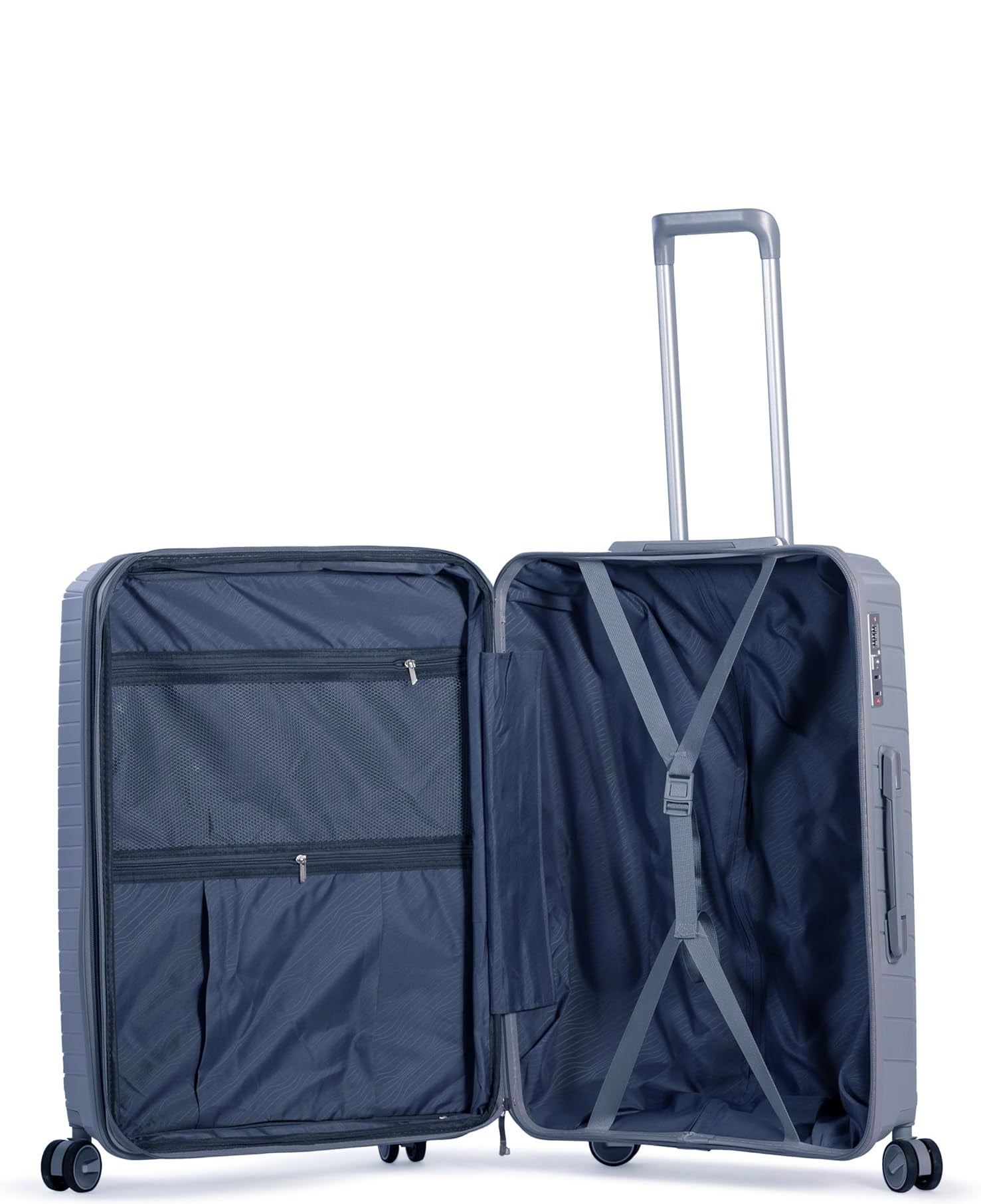 Milano Pyramid 3-piece luggage set in Gray