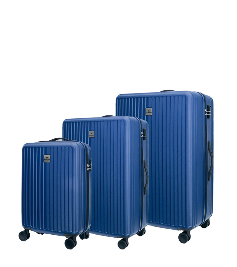 Highland Nevis 3-piece luggage bundle in Blue