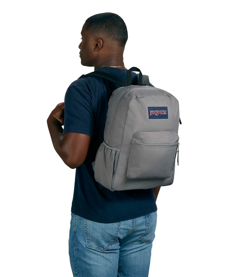 JanSport Cross Town backpack in Grey